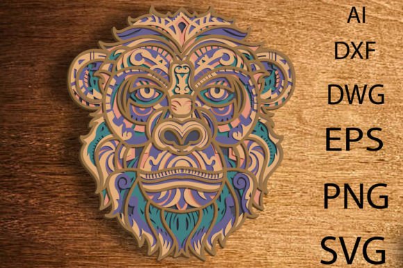 Bringing Depth to Life with the Gorila Multilayer SVG Laser Cut File 3D