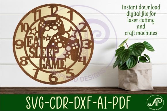 Crafting the Ultimate Gamer Wall Clock with Laser Cut Files