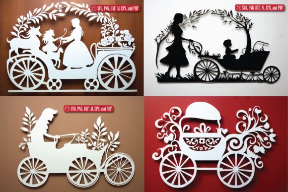 Creating Heartfelt Baby Gifts with the Pram New Baby Paper Cut SVG Bundle