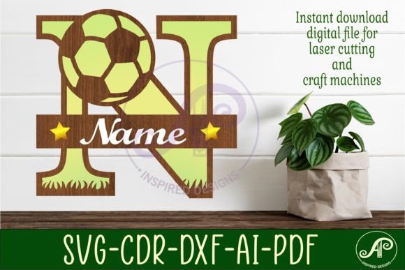 Evaluating the Football Monogram N Letter SVG for Laser Cutting Projects