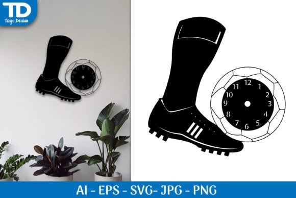 Evaluating the Soccer Kick Wall Clock SVG for DIY Projects