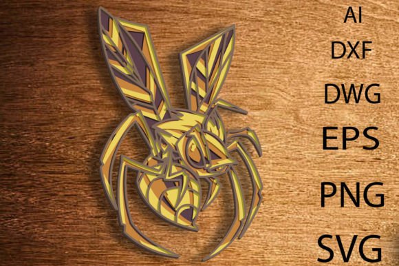 Exploring the Wasp 3D Multilayer SVG: A Versatile Digital Asset for Laser Cutting and Papercraft