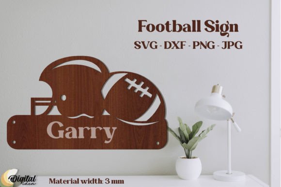 Football Design Laser Cut SVG Guide