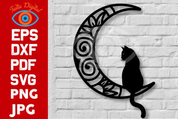 Integrating Cat on the Moon Wall Art Decor Design G into Your Creative and Commercial Workflows