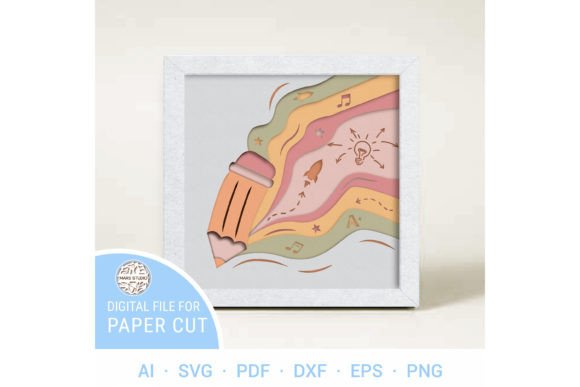 PENCIL Multilayer Paper Cut Template Guide