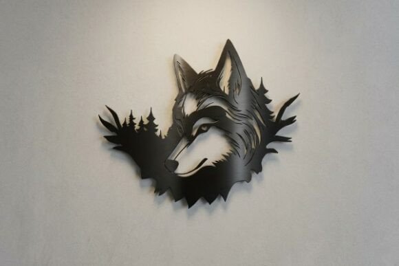 Wolf Wall Art: Transforming Spaces with Precision Metal Cut Files